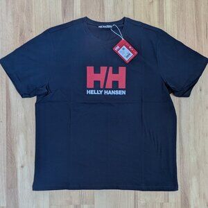 NWT Helly Hansen HH Logo T-Shirt Navy XXL Graphic Tee